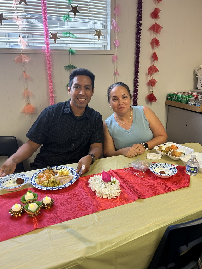 Staff enjoying lunch.