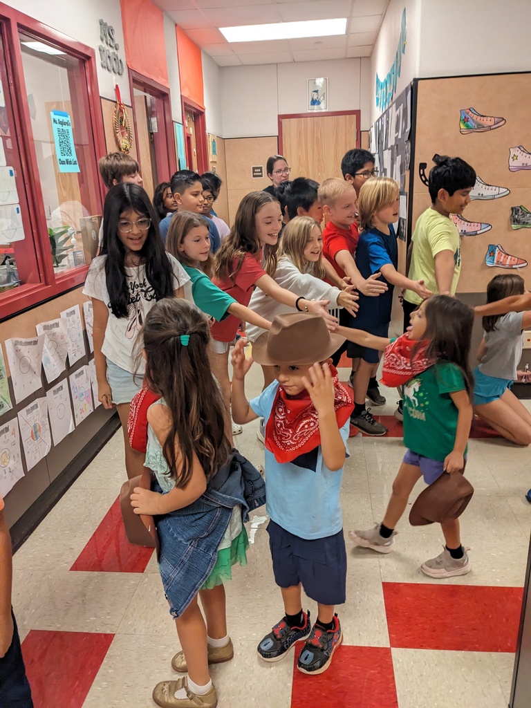 Students galloping in the hallways and being cheered on.