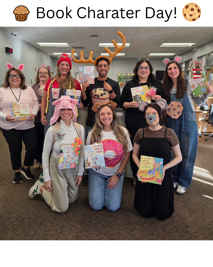 Staff members dressed up in different animal costumes.