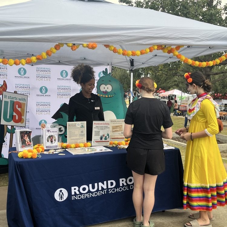 Round Rock ISD at the local dìa De Los muertos event