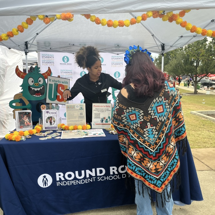 Round Rock ISD at the local dìa De Los muertos event