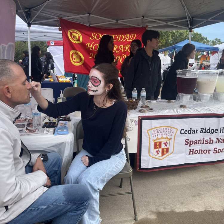Round Rock ISD at the local dìa De Los muertos event