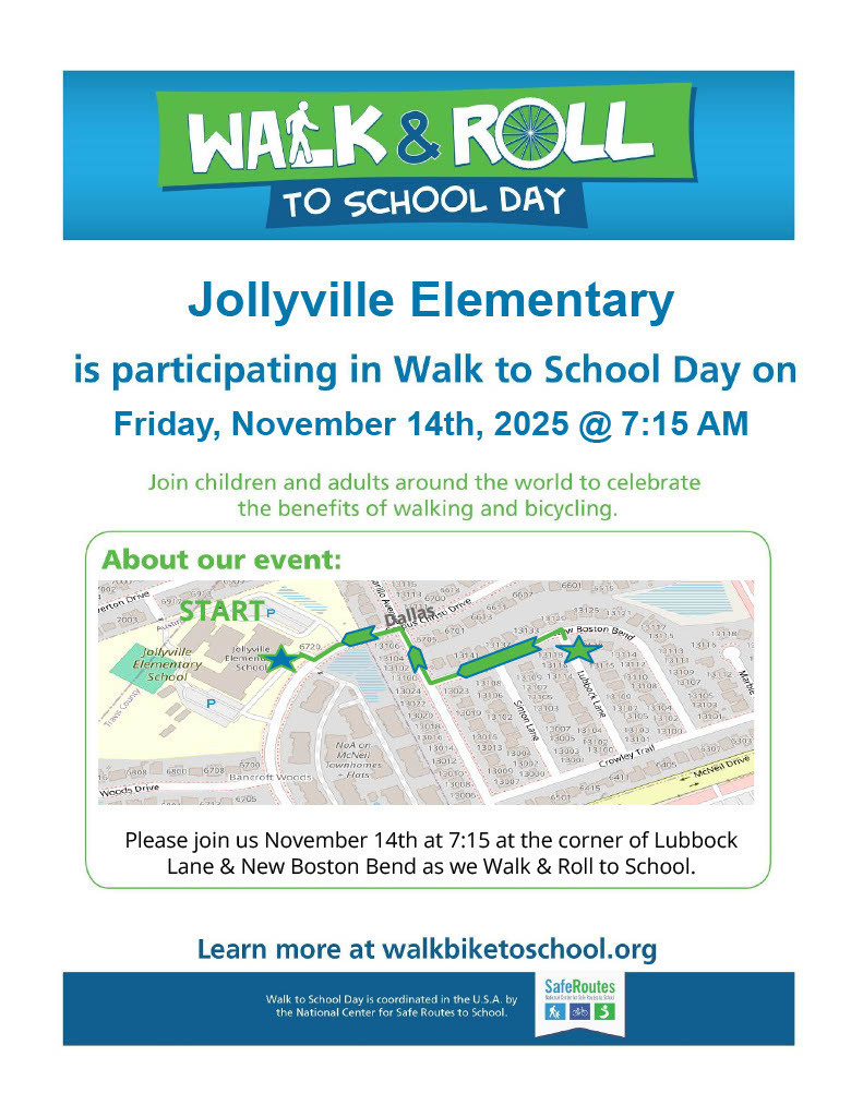 Walk and Roll to School Day November 14th