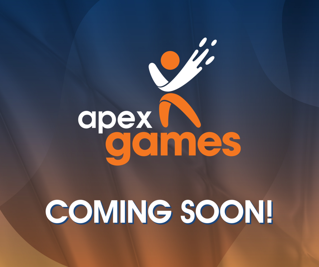 Apex games logo with coming soon text at the bottom.
