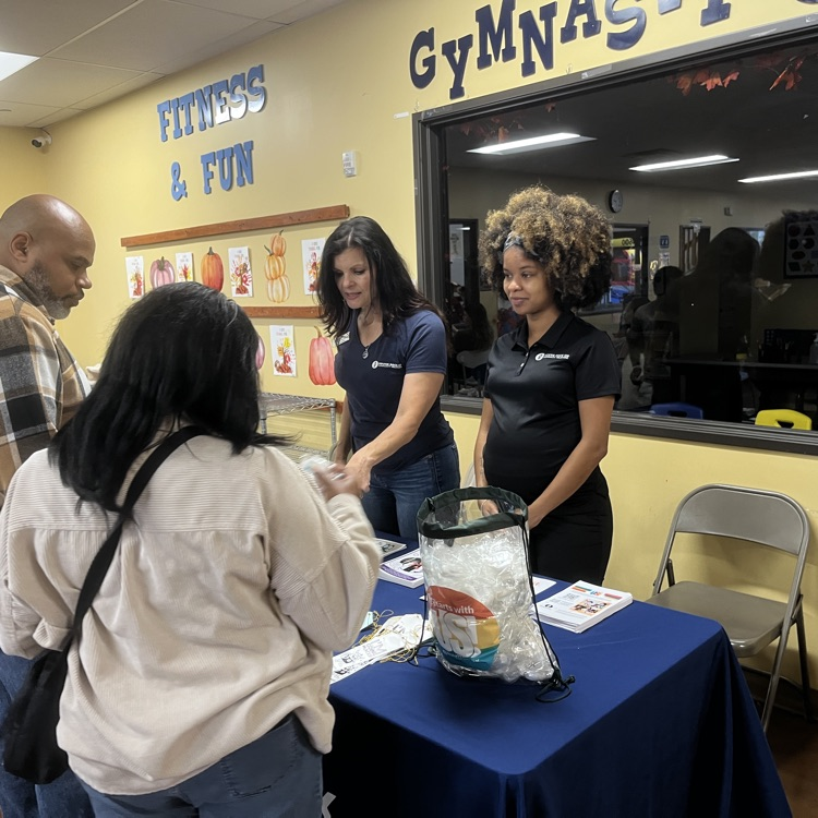 round rock ISD at a community gymnastics event