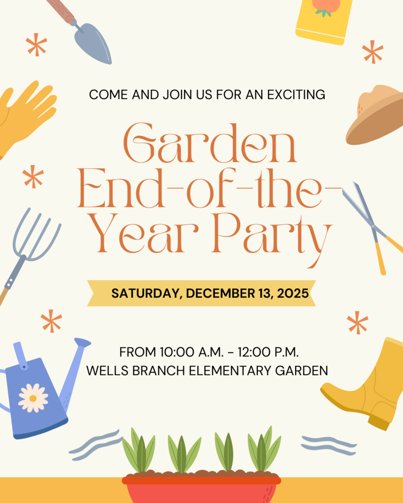 Garden End -of-the-Year Party, Saturday, December 13, 2025 from 10am-12pm