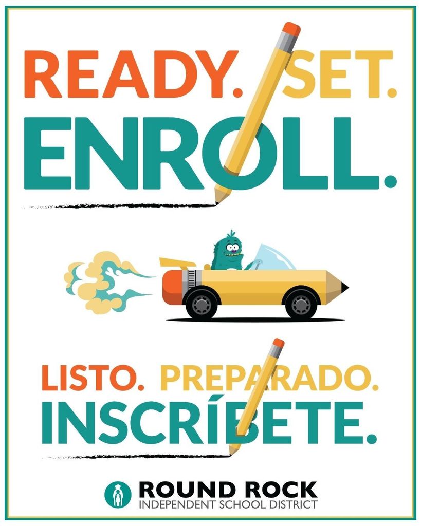 Ready. Set. Enroll. List. Prepardo. Inscribete.
