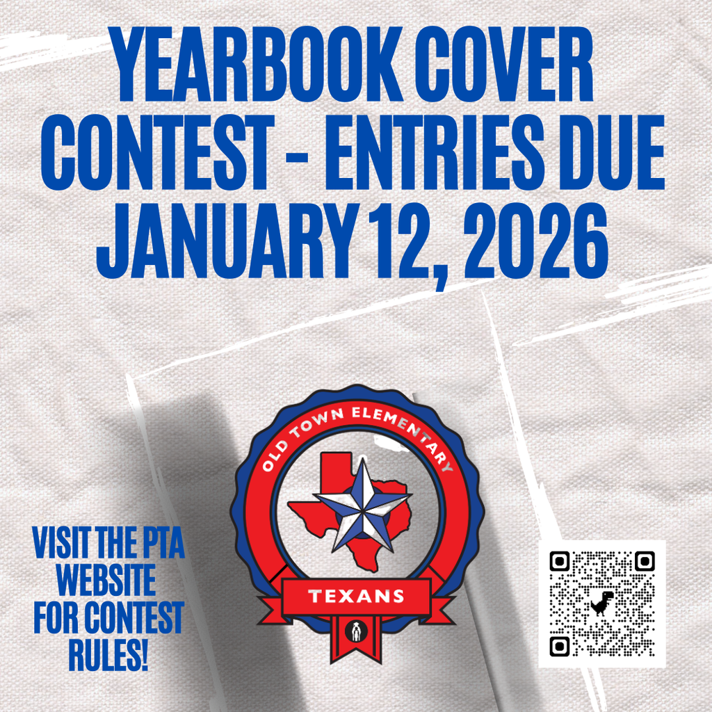 Yearbook Cover Contest - Entries due January 12, 2026 Visit the PTA website for contest rules!