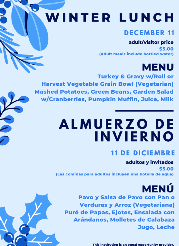 Winter Lunch Invitation December 11, 2025