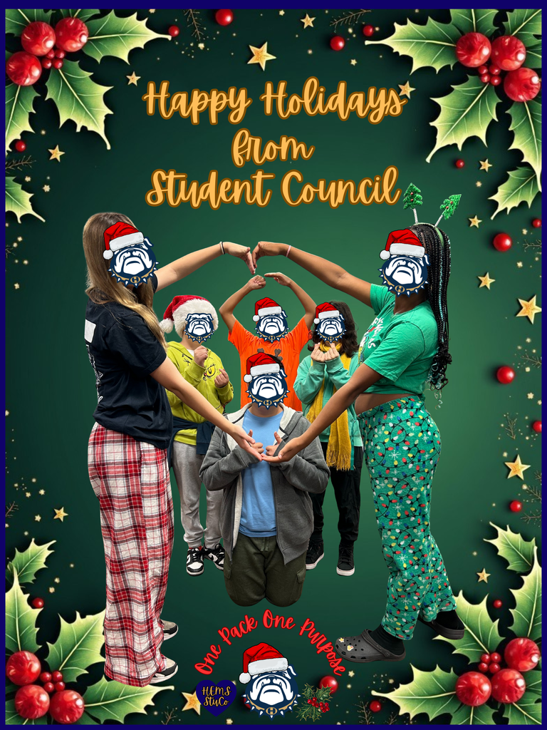 Happy holidays from student council.