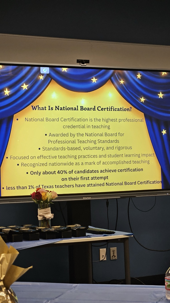 National Board information slide 