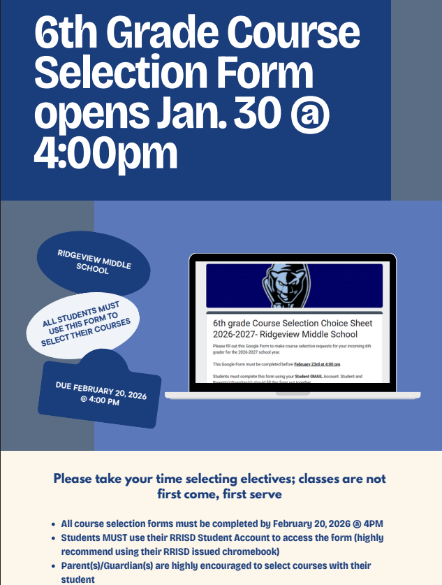 6th grade course selection