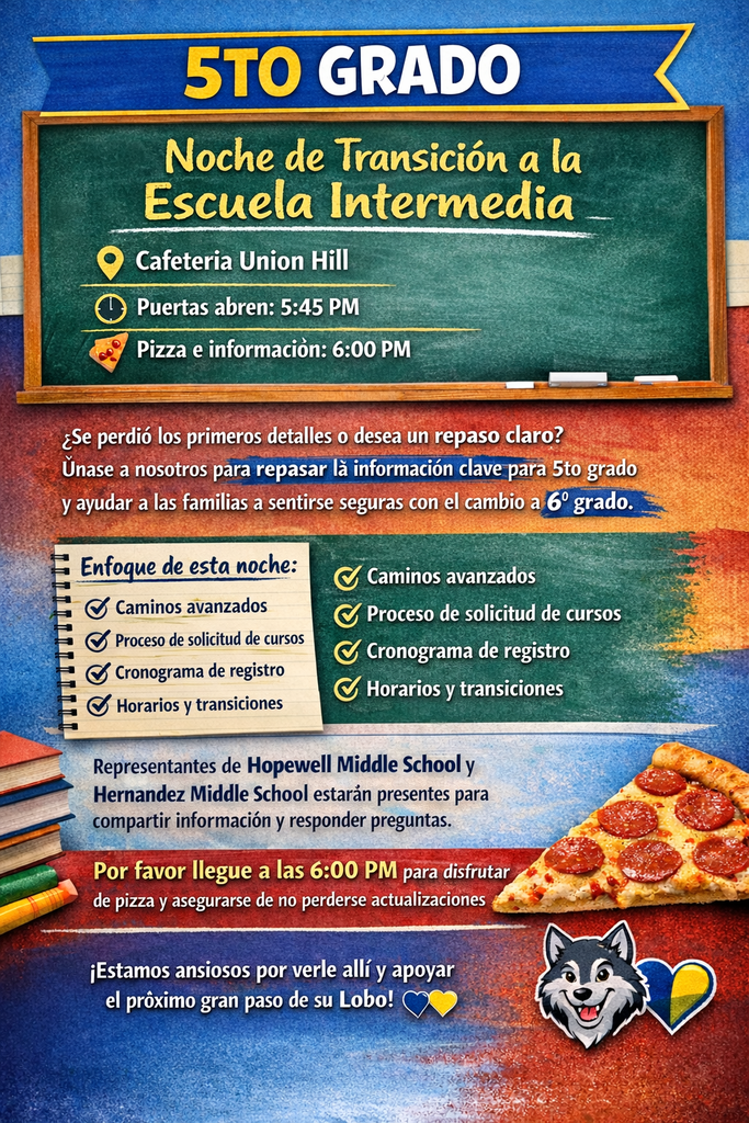 5th Grade Transition Spanish