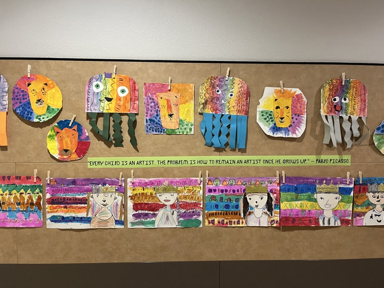 student art displayed