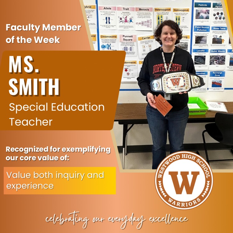 Ms. Smith, teacher of the week 