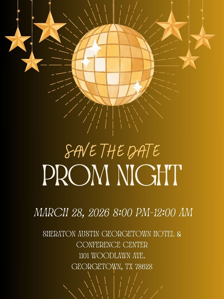 Brown & Gold Illustration Prom Night Celebration Poster