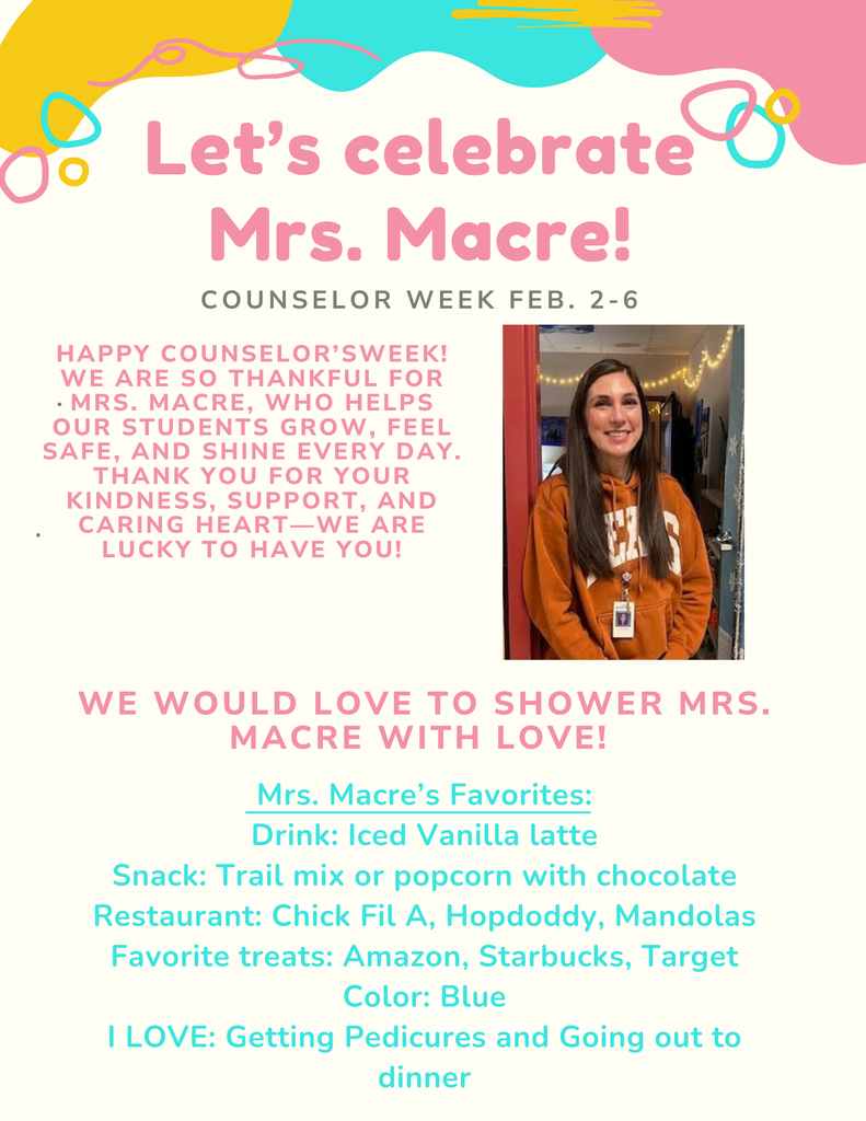 Let's Celebrate Mrs. Macre Flyer