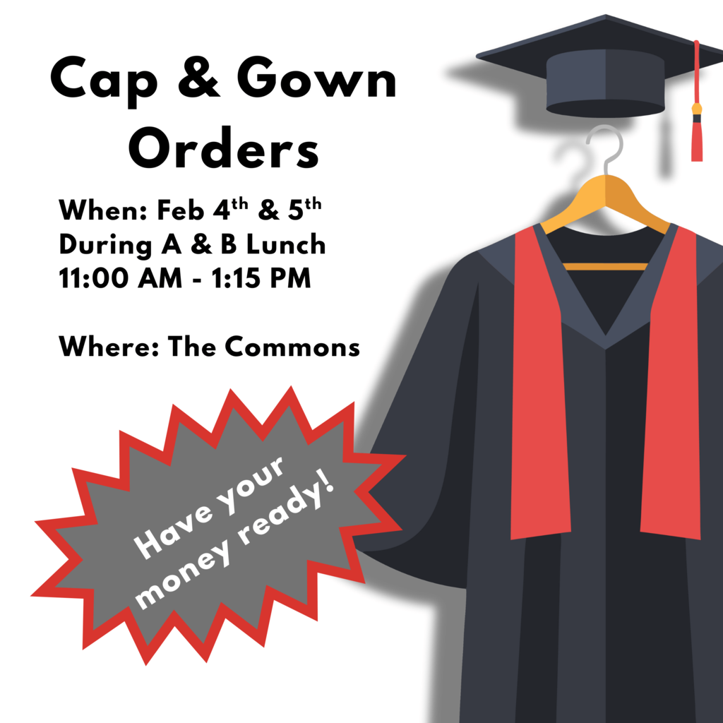 Cap and Gown order - English