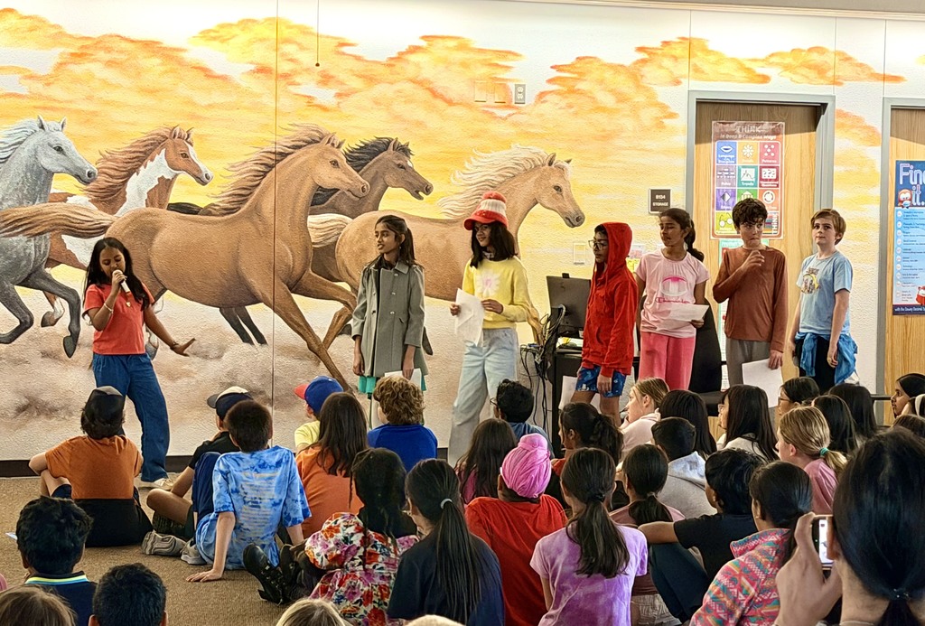 5th graders presenting to peers.