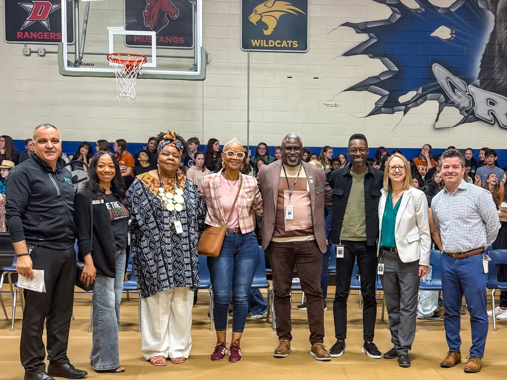 Grisham Middle School Black History Month Assembly with district and community leaders