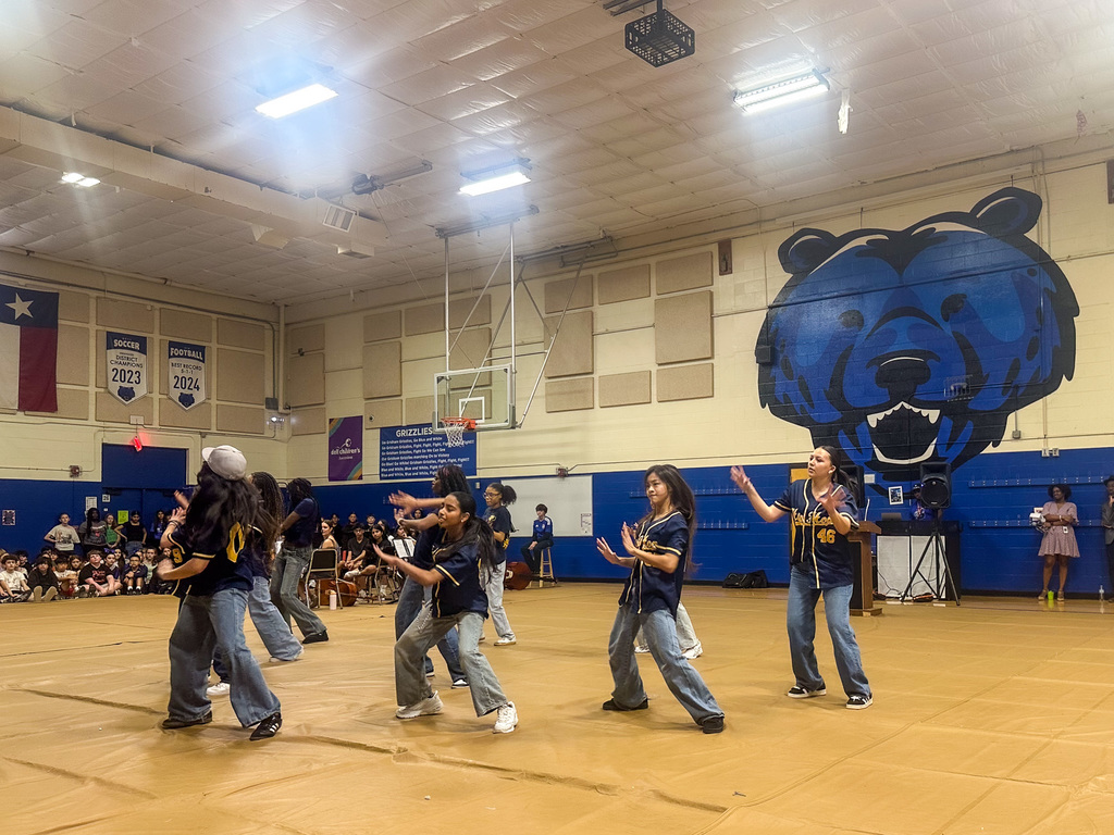 Grisham Middle School Black History Month Assembly with student performers