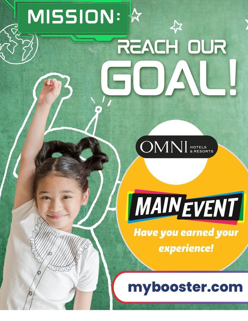 Mission freach for our goal my booster.com flyer