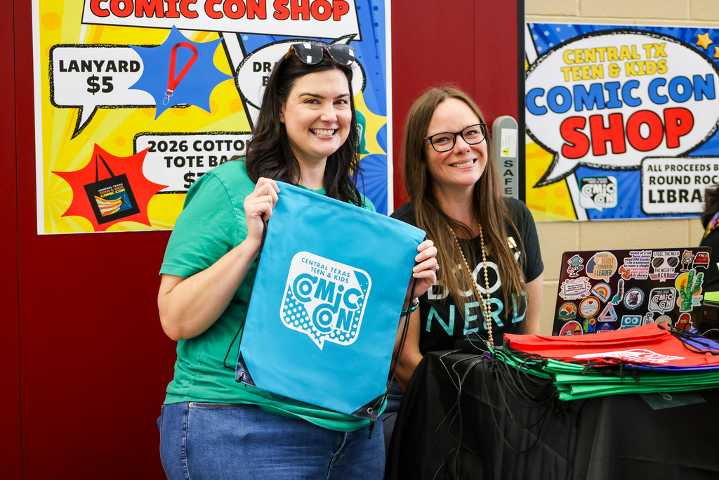Vendors and Round Rock ISD staff and students at the 2026 Comic Con Event