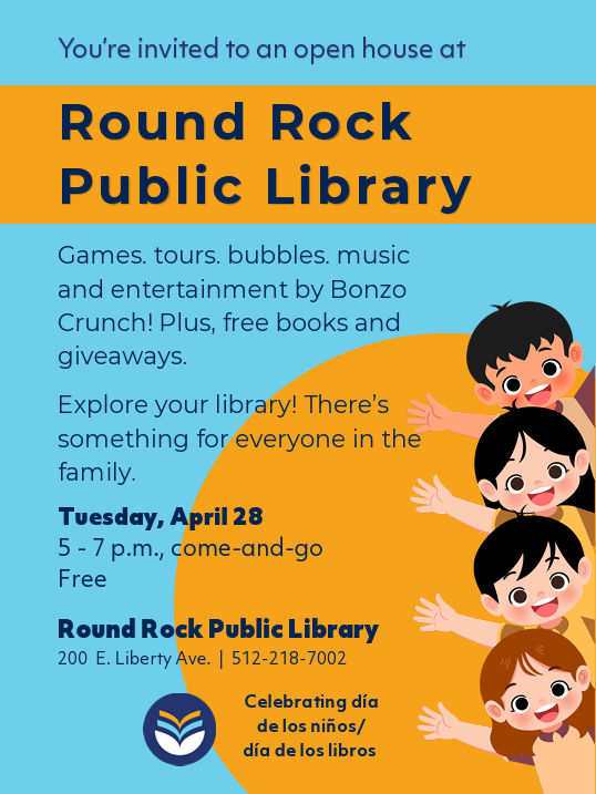 Round Rock Public Library Flyer -  see message for more information.