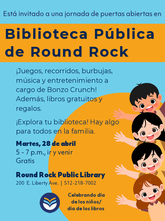 Folleto de la Biblioteca Pública de Round Rock Consulte el mensaje para más información.