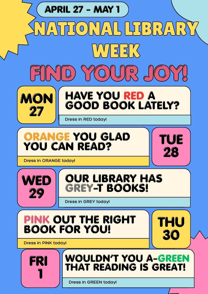 National Library Week- Find Your Joy!