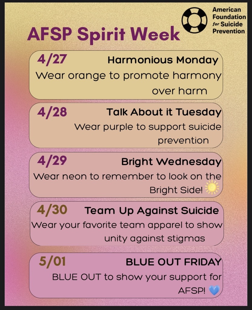 AFSP Spirit Week 