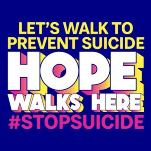 Let's walk to prevent suicide hope walks here #stopsuicide