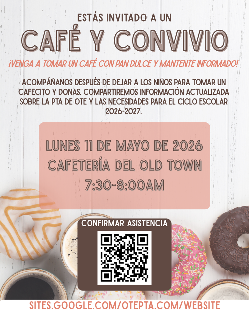 You're Invited to a Morning Mingle! Estás invitado a un Café y Convivio