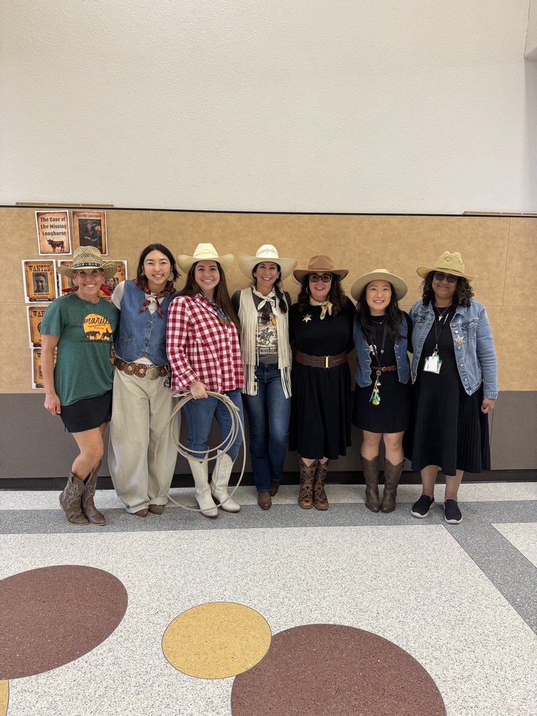 4th grade team dressed up in western wear