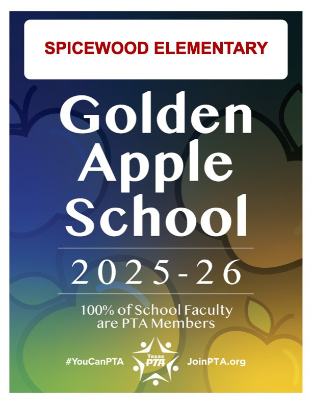 Golden Apple Award  2025-2026- Spicewood Elementary