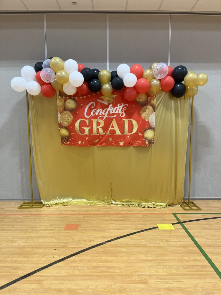 Photo screen at ceremony 