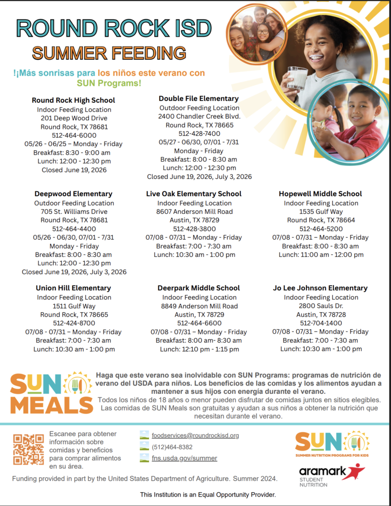 Round Rock ISD Summer Feeding