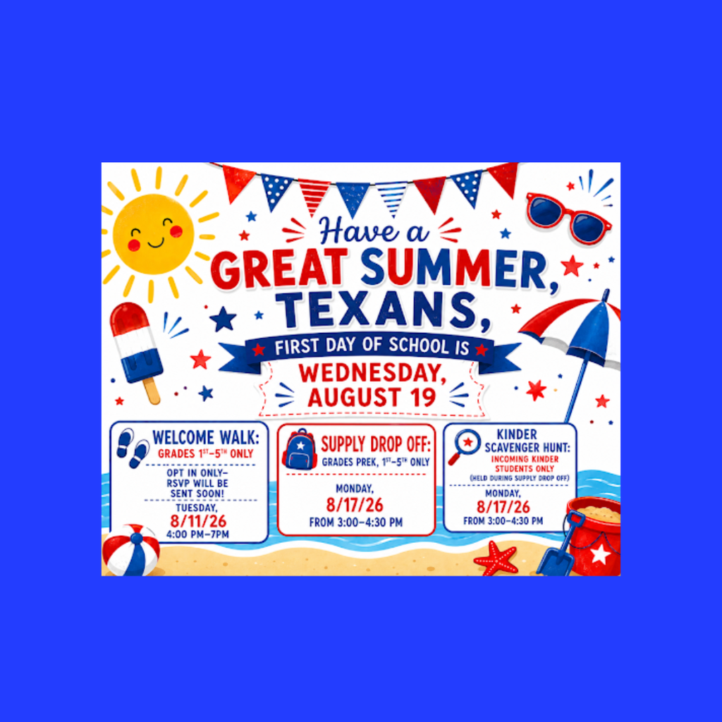 Have a great summer Texans!