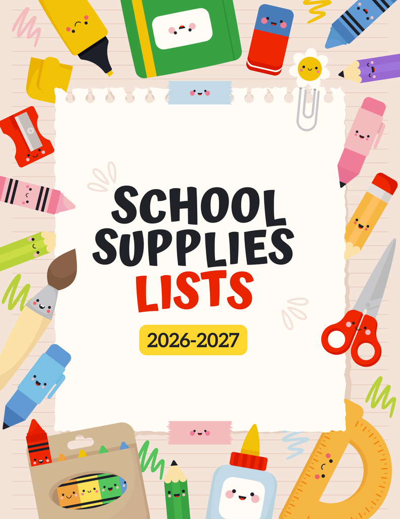 School Supplies List Graphic