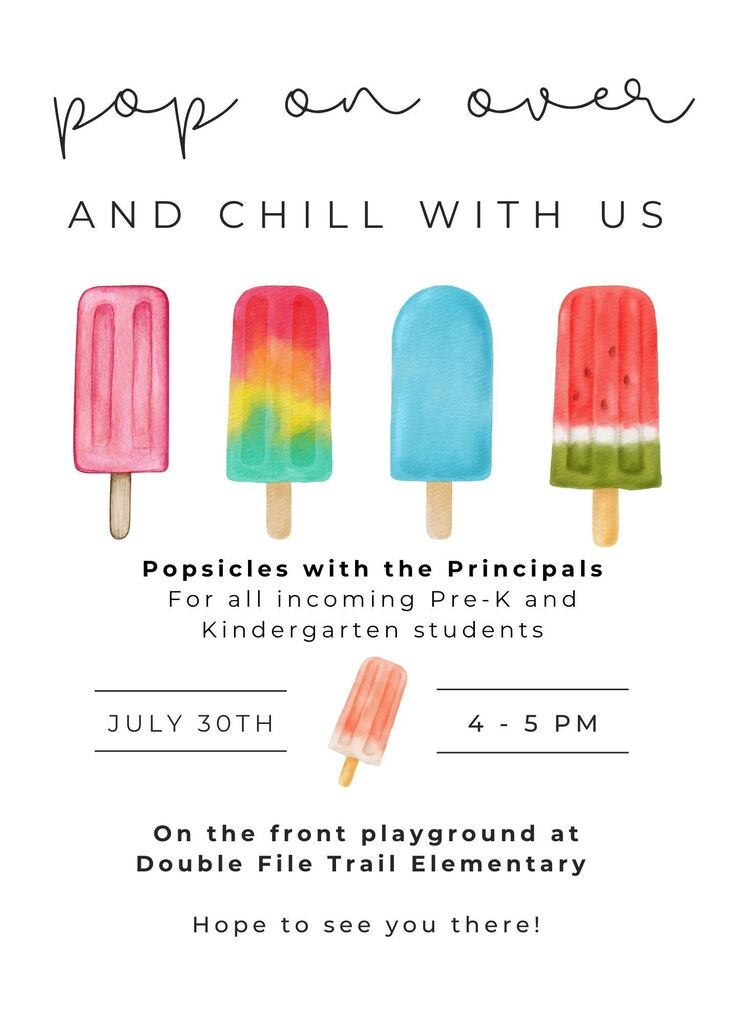 Popsicles with the Principals July 30
