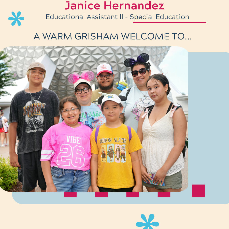 A warm welcome to Jancie Hernandez- Educational Assistant