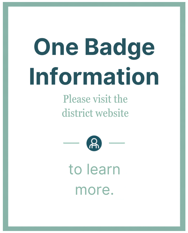 One Badge Information. Detailed information is in the description.