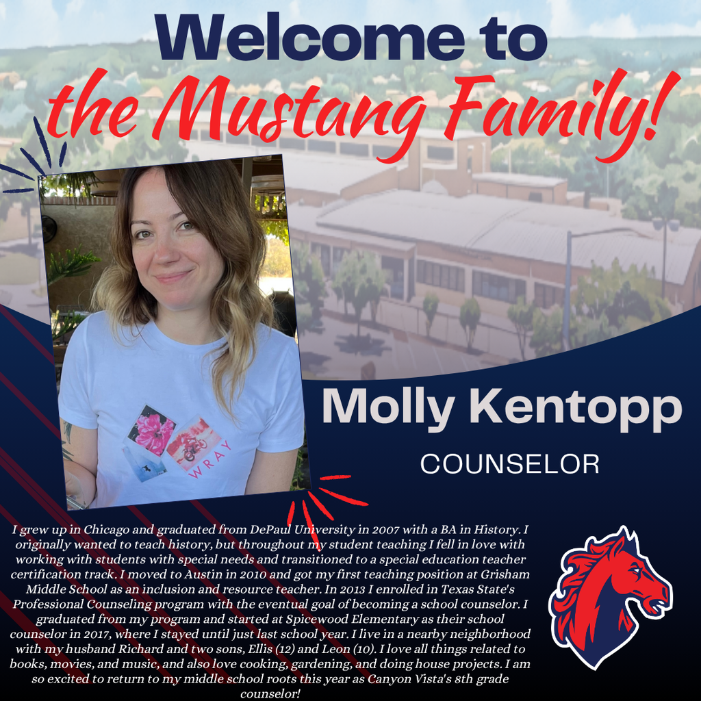 Welcome Molly Kentopp, Counselor