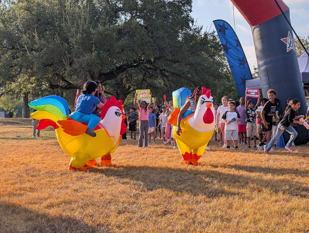 Pictures of outdoor race for boosterthon