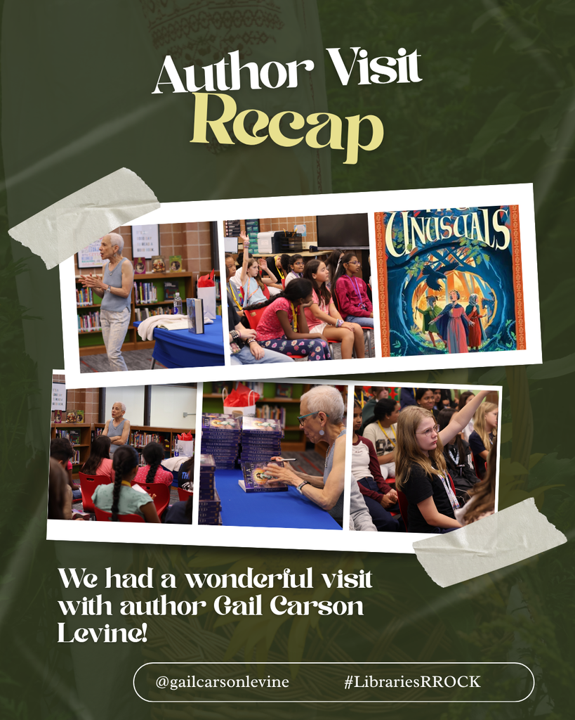 We had a wonderful visit with author Gail Carson Levine!