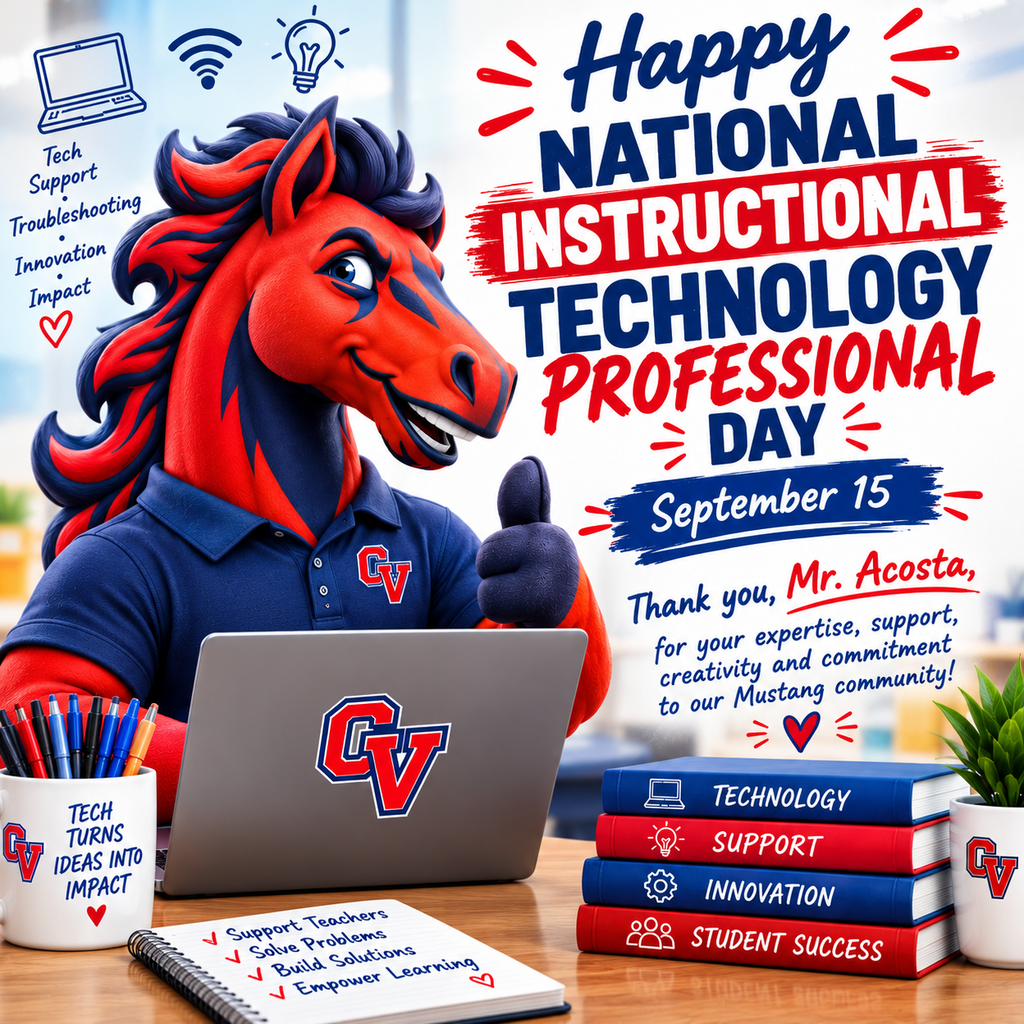 Happy National Instructional Technology Professional Day from CVMS!