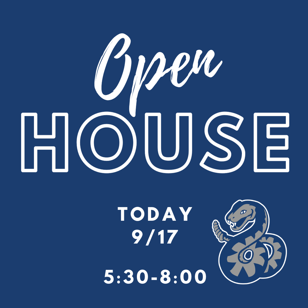 Open House Today 9/17 5:30-8:00 PM