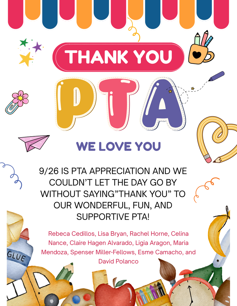 PTA Appreciation Flyer