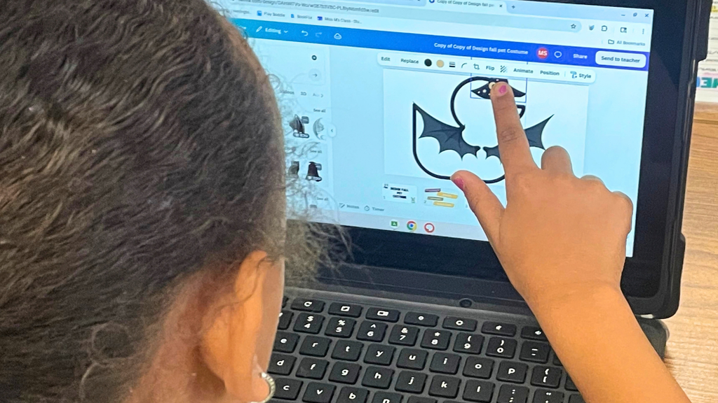 image of student's Canva pet costume
