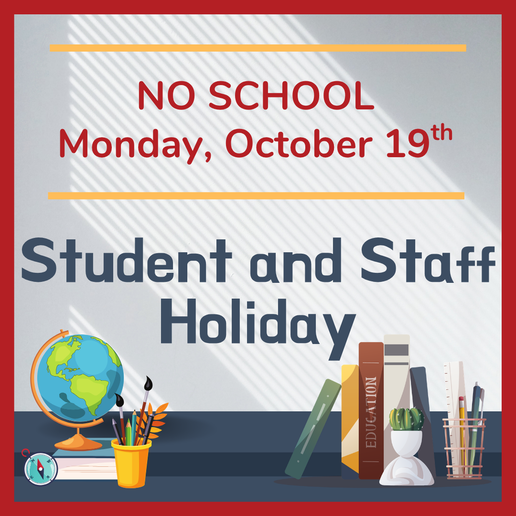 No School Monday, October 19th 